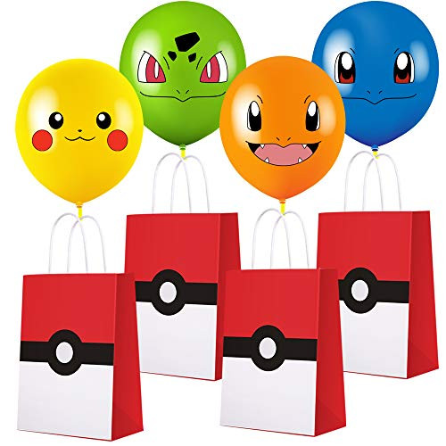 32 PCS Game Theme Birthday Party Gift Bags with Balloon for Pocket Monster Party Supplies Birthday Party Decorations - Party Favor Goody Treat Candy Bags for Game Kids Adults Birthday Party Decor 32 PCS Game Theme Birthday Party Gift Bags with Balloon for Pocket Monster Party Supplies Birthday Party Decorations - Party Favor Goody Treat Candy Bags for Game Kids Adults Birthday Party Decor