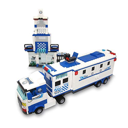 dOvOb City Police Mobile Command Center Truck and City Police Station Building Blocks Sets (1040 PCS) Model Toys Car Gifts for Kid and Adult dOvOb City Police Mobile Command Center Truck and City Police Station Building Blocks Sets (1040 PCS) Model Toys Car Gifts for Kid and Adult