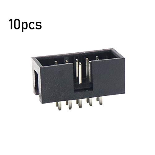 Mecion 2.54mm 10Pin Header Connector Double Row Straight IDC Socket Box Header 10Pcs