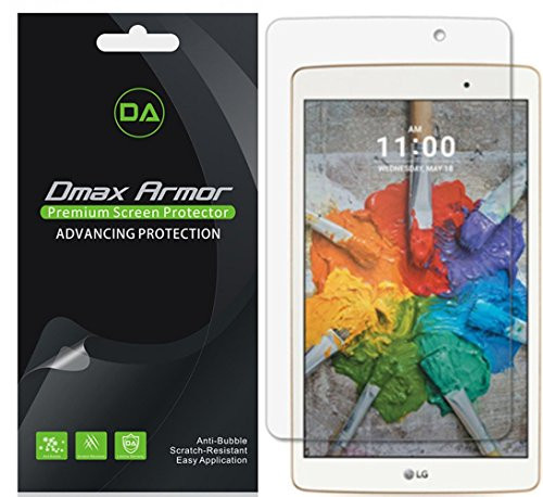 Dmax Armor [3-Pack] for LG G PAD X 8.0 Screen Protector, Anti-Bubble High Definition Clear Shield- Lifetime Replacement