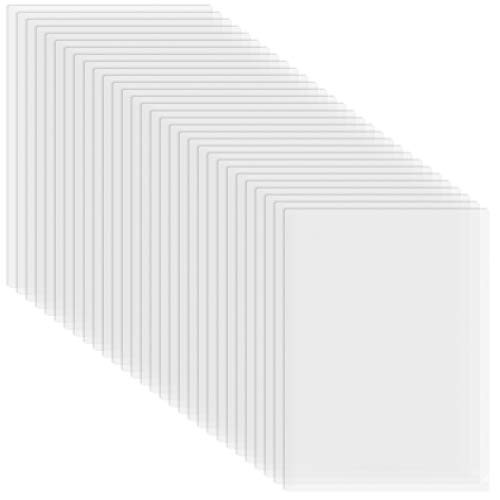 Clear Document Folder Copy Safe Project Pocket, US Letter Size - 30 Pack (Transparent)