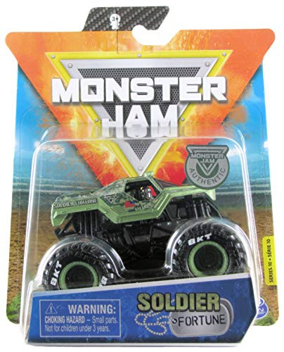 Monster Jam 2020 Spin Master 1:64 Diecast Monster Truck with Wristband: Legacy Trucks Soldier Fortune