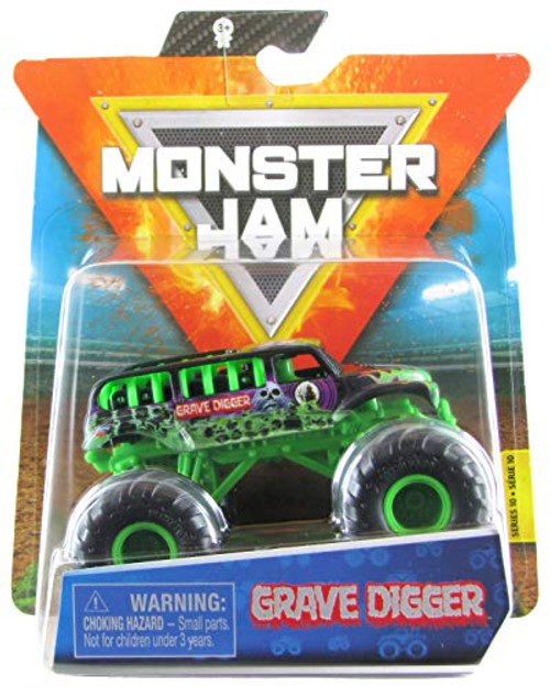 Monster Jam 2020 Spin Master 1:64 Diecast Monster Truck with Wristband: Ride Trucks Grave Digger