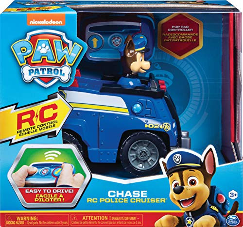Paw Patrol 6054190 Chase Remote Control Police Cruiser with 2-Way Steering, for Kids Aged 3 and Up, Multicolour