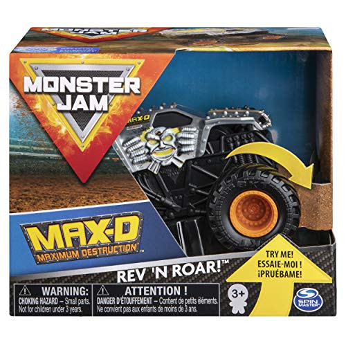 Monster Jam, Official Max D Rev N Roar Monster Truck, 1:43 Scale