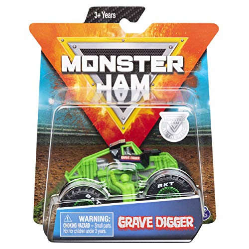 Monster Jam 2019 Spin Master 1:64 Diecast Monster Truck with Figure: Training Trucks Grave Digger