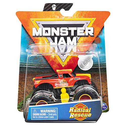 Monster Jam 2019 Spin Master 1:64 Diecast Monster Truck with Figure: Arena Favorites Radical Rescue