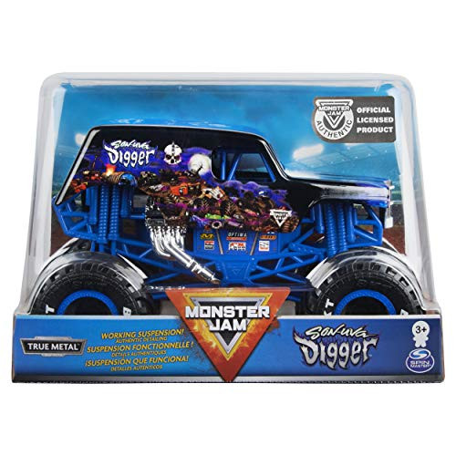 Monster Jam, Official Son-uva Digger Monster Truck, Die-Cast Vehicle, 1:24 Scale