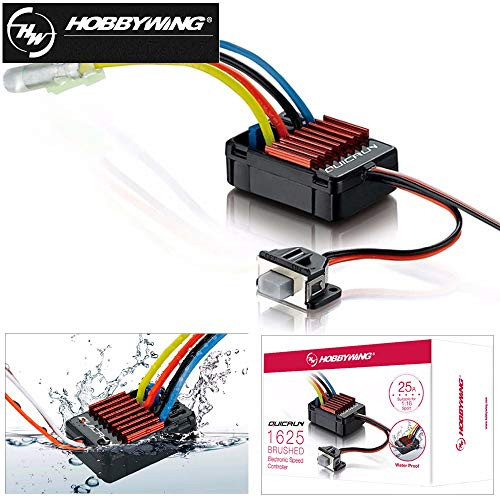 Hobbywing QuicRun WP 1625 25A Brushed ESC Vehicle Speed Controller (1/16 1/18 Scale) Hobbywing QuicRun WP 1625 25A Brushed ESC Vehicle Speed Controller (1/16 1/18 Scale)