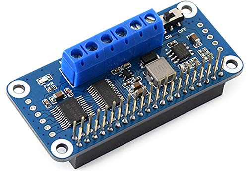 Bicool Motor Driver HAT for Raspberry Pi 4B/3B+/3B/2B/B+/A+/Zero/W/WH, I2C Interface,PCA9685 PWM Driver, Provides 12-bit Hardware PWM to Adjust Motor Speed, TB6612FNG Dual H-Bridge Motor Driver