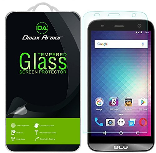 [2-Pack] Dmax Armor for BLU Dash XL [Tempered Glass] Screen Protector with Lifetime Replacement