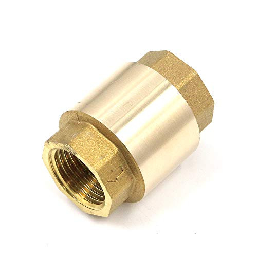 MTMTOOL Check Valve,Vertical Check Valve In-Line Check Valve Brass Spring Check Valve 1/2" NPT Female