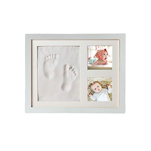 Baby Handprint Footprint Keepsake Frames Kit,Newborn Baby Keepsake Frames,Baby Shower Picture Frames,Baby Gift