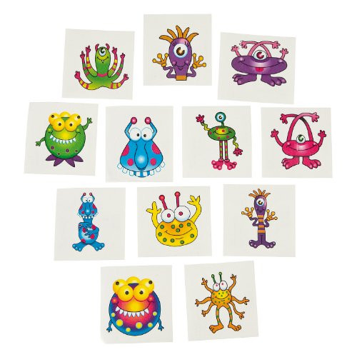 MONSTER TATTOOS (6DZ) - Apparel Accessories - 72 Pieces