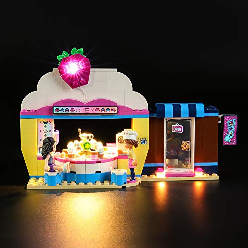 LIGHTAILING Light Set for (Friends Olivias Cupcake Café) Building Blocks Model - Led Light kit Compatible with Lego 41366(NOT Included The Model)