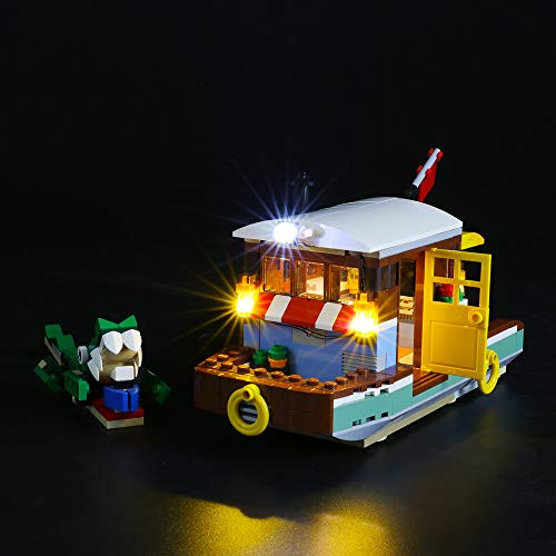 LIGHTAILING Light Set for (Creator Riverside Houseboat) Building Blocks Model - Led Light kit Compatible with Lego 31093(NOT Included The Model)