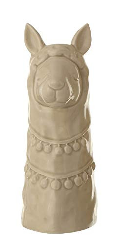 Creative Co-op Western Llama Stoneware Vase