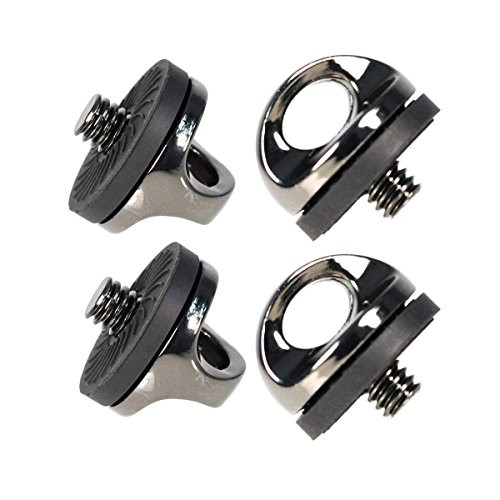 SaferCCTV Fixing Camera Screw, Camera Metal Screw for Quick Release Neck Strap/R-Strap/Neck Sling Strap,1/4 Screw Mouth Designed for Cameras with Quick mounting (4 Pack)