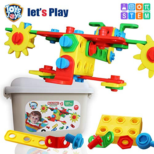 JOYS JOYS STEM Kit for Kids 127 Piece Building Toy Blocks Educational Toys Construction Toy Set for Boys & Girls JOYS JOYS STEM Kit for Kids 127 Piece Building Toy Blocks Educational Toys Construction Toy Set for Boys & Girls