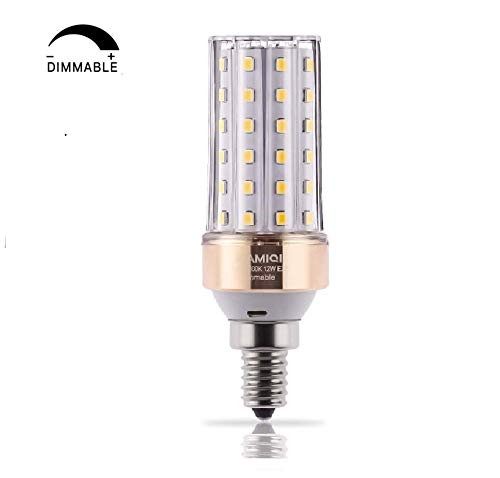 ILAMIQI E12 LED Bulbs Dimmable,10W LED Light Bulbs,100 Watt Equivalent,Soft White 3000K LED Chandelier Bulbs, Ceiling Fan,Decorative Candle Base, Pack of 1 ILAMIQI E12 LED Bulbs Dimmable,10W LED Light Bulbs,100 Watt Equivalent,Soft White 3000K LED Chandelier Bulbs, Ceiling Fan,Decorative Candle Base, Pack of 1