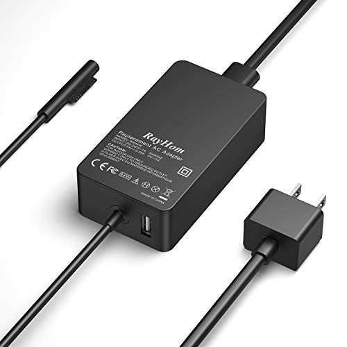 Rayhom Surface Pro Charger 44W - Power Supply Adapter for Microsoft Surface Pro X Pro 7 Pro 6 Pro 4 Pro 3 Surface Laptop 2/3 Surface Go 2 Laptop Surface Book Tablet