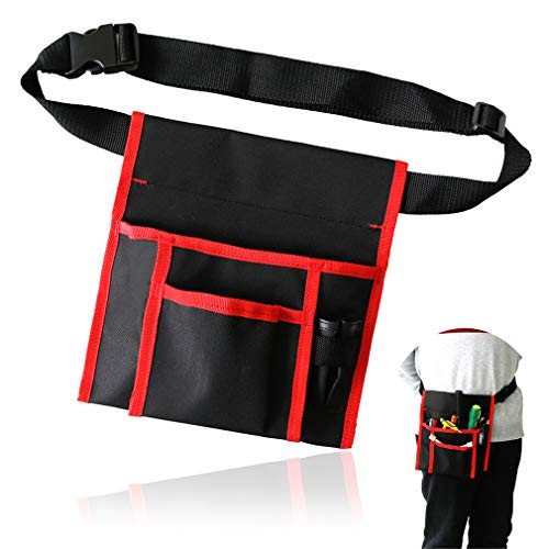 Tool Belt Pouch for Men, Carpenter Electrician Construction Tool Belts Oxford, Small Utility Tool Apron with Bag (Black) Tool Belt Pouch for Men, Carpenter Electrician Construction Tool Belts Oxford, Small Utility Tool Apron with Bag (Black)