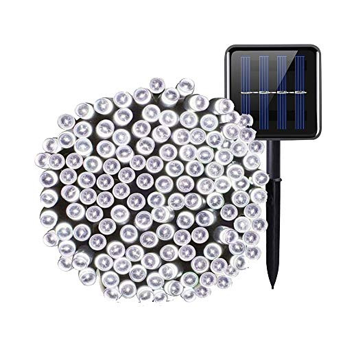 Solar String Lights, 72ft 200 LED 8 Modes Outdoor Solar Powered Fairy Waterproof Decorative String Lights for Christmas Tree, Garden, Fence, Wedding Party, Holiday Decoration(White Color) ¡­
