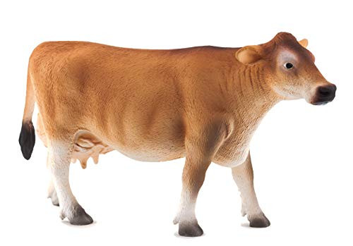 MOJO Jersey Cow Realistic Farm Animal Hand Painted Toy Figurine