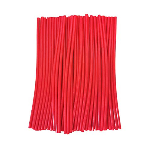 72Pcs Motorcycle Dirt Bike Spoke Covers Coats Fits for Suzuki Honda Yamaha Kawasaki KTM Decor Protector (Red)