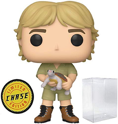 Funko Pop TV: Crocodile Hunter - Steve Irwin with Turtle Limited Edition Chase Pop! Vinyl Figure (Includes Compatible Pop Box Protector Case)
