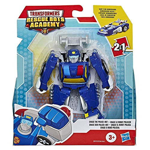 Transformers Rescue Bots Academy Chase The Police-Bot 4.5" Toy Converting Action Figure