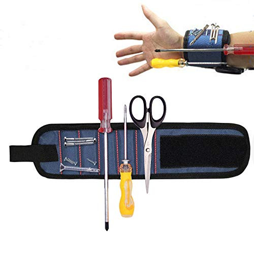 Magnetic Wristband, Strong Magnets Tool Holder for Holding Screws Nails Drill Bits, Tool Gadget Gifts for Men Dad Father Husband Magnetic Wristband, Strong Magnets Tool Holder for Holding Screws Nails Drill Bits, Tool Gadget Gifts for Men Dad Father Husband