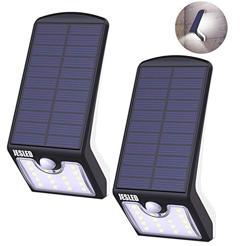 JESLED Solar Motion Sensor Light Outdoor, 36LED Wireless Solar Powered Security Light with 2 Modes, IP65 Waterproof Super Bright led Solar Wall Lights for Garden Patio Yard Deck Garage Fence Pool JESLED Solar Motion Sensor Light Outdoor, 36LED Wireless Solar Powered Security Light with 2 Modes, IP65 Waterproof Super Bright led Solar Wall Lights for Garden Patio Yard Deck Garage Fence Pool