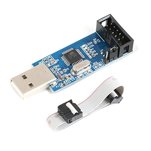USBASP USBISP AVR Programmer Adapter Board 10 Pin Cable USB ATMEGA8 ATMEGA128 USB ASP Microcontroller 3.3V/5V with Download Cable for Arduino