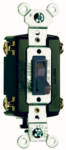Legrand - Pass & Seymour 664GCC8 Four Way Toggle Switch Grounding 15-Amp 120-volt Brown