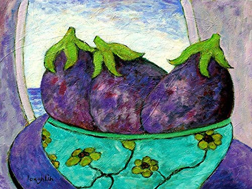 Buyartforless CAN BL103 12x16 GW Canvas Wall Art, Purple