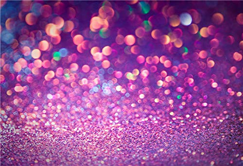 BoTong 5x3ft Dream Light Colorful Spots Photography Backdrop(Not Glitter) Baby Shower Girl Birthday Party Network Anchor Channel Background Photo Bokeh Shooting Banner