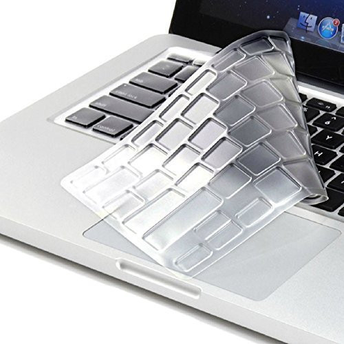 Leze - Ultra Thin Silicone Laptop Keyboard Cover Skin Protector for Logitech Wireless Touch K400 Plus Keyboard - Clear