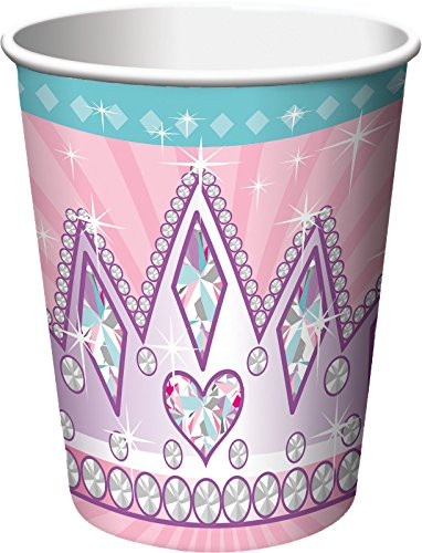 Creative Converting 8 Count Princess Party Hot/Cold Cups, 9 oz, Pink
