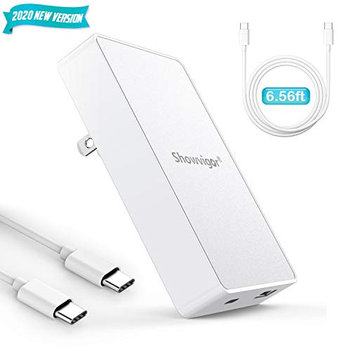 USB C Charger, Showvigor 65W 3.0 (2-Port) Travel Charger with 45W USB C Port Wall Charger Foldable Power Adapter PD Charger for USB-C Laptops, MacBook, iPad Pro, iPhone, Galaxy, Pixel and More USB C Charger, Showvigor 65W 3.0 (2-Port) Travel Charger with 45W USB C Port Wall Charger Foldable Power Adapter PD Charger for USB-C Laptops, MacBook, iPad Pro, iPhone, Galaxy, Pixel and More
