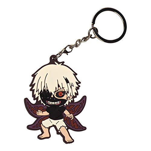 COSAUG Tokyo Ghoul Keychain with Ken Kaneki Figure Pendant