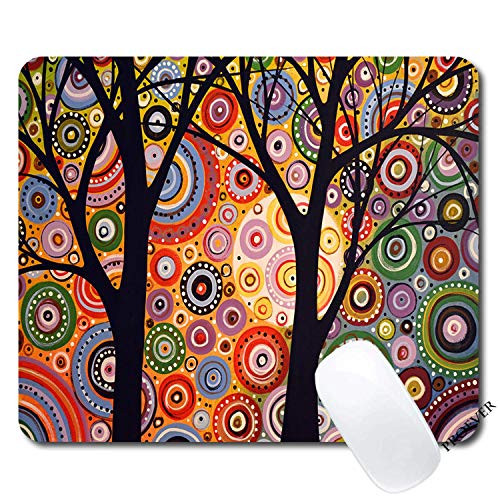Abstract Modern Tree Mouse pad Gaming Mouse pad Mousepad Nonslip Rubber Backing
