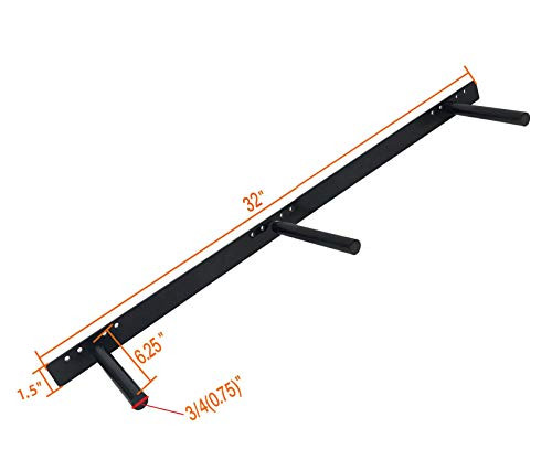 32" Solid Steel Heavy Duty Floating Shelf Bracket -Hidden Shelf Bracket Pair with 150 LB Weight Capacity - Invisible Design Supports Shelves of Any Length - Heavy Duty 3/4 Inch Solid Steel Rods