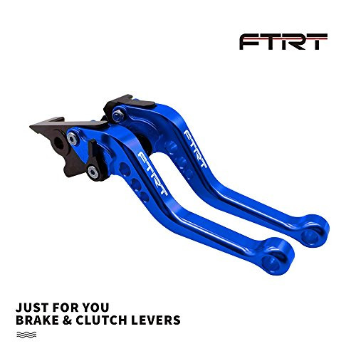 FTRT Short Brake Clutch Levers for Yamaha YZF R3 YZF-R3 2013 2014 2015 2016 2017 2018,YZF-R25 YZF R25 2013-2018, MT-03/MT-25 2015-2018, Blue