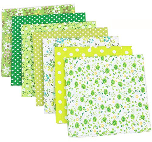Cotton100% Craft Fabric Bundled Patchwork Square Sewing Patchwork Fabric with Different Patterns DIY Scrapbook Crafts no Repeat Design