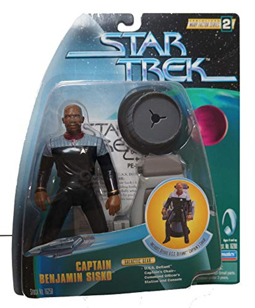 CAPTAIN BENJAMIN SISKO Star Trek: Deep Space Nine 1998 Warp Factor Series 2 Action Figure & Deluxe U.S.S. Defiant Captain's Chair