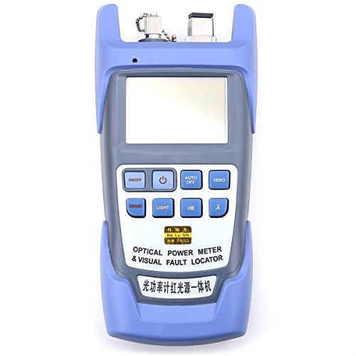 All-in-one Optical Fiber Cable Tester Fiber Optical Power Meter -70 to +10dbm with Function of Visual Fault Locator for SC/FC/ST Interfaces CATV Test