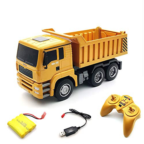 HuiNa 332 6 Channel RC Dump Truck Remote Control Construction Vehicle Toy with Sound and Light