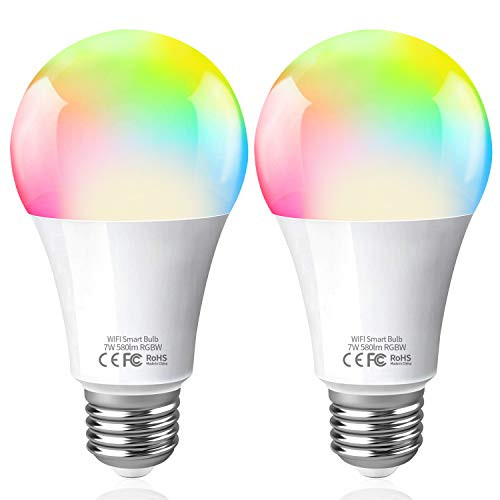 Fitop Smart Light Bulbs, Millions Color Changing Smart Light Bulb No Hub Required, Equivalent 60W Smart Bulb LED that Works with Alexa&Google Assistant, Dimmable Smart LED Bulb Smart Bulb WiFi E26 A19 Fitop Smart Light Bulbs, Millions Color Changing Smart Light Bulb No Hub Required, Equivalent 60W Smart Bulb LED that Works with Alexa&Google Assistant, Dimmable Smart LED Bulb Smart Bulb WiFi E26 A19