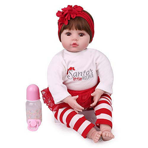 CHAREX 22 Inch Reborn Baby Dolls Lifelike Handmade Baby Reborn Girl Dolls Adorable Soft Newborn Real Baby Dolls for Age 3+